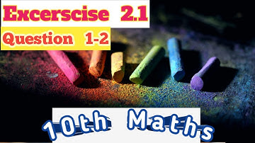 1. Ch1 Ex 2.1 Class 10 Maths Solution Q1-2 in Urdu/Hindi