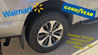 Goodyear Wrangler Authority A/T 275/60R20 115S All-Terrain Tire - 1 Year Review