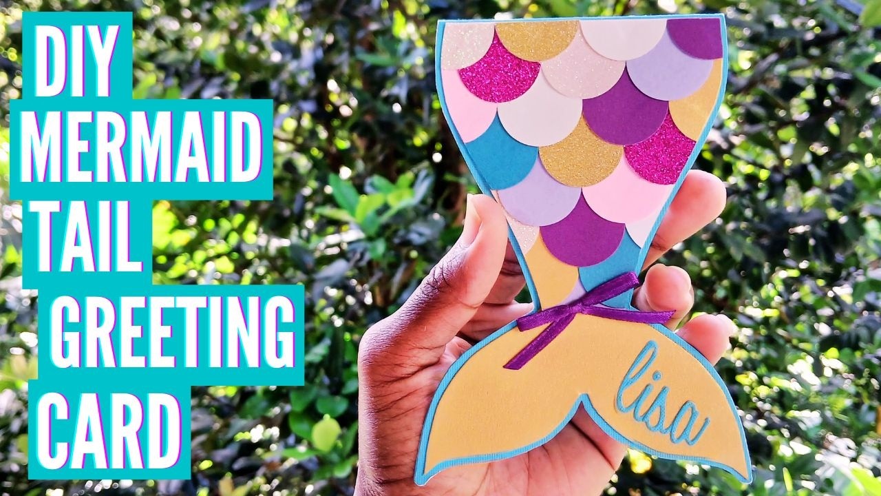 DIY Mermaid Card | Handmade Mermaid Tail Craft | Papercraft Tutorial