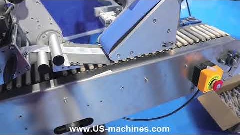 Wooden rod tank loading feeding automatic horizontal rolling labeling machine label applicator line