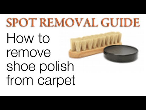 shoe polish off carpet