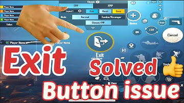 VEHICLE EXIT BUTTON ISSUE SOLVED IN PUBG MOBILE | NEW UPDATE #pubg