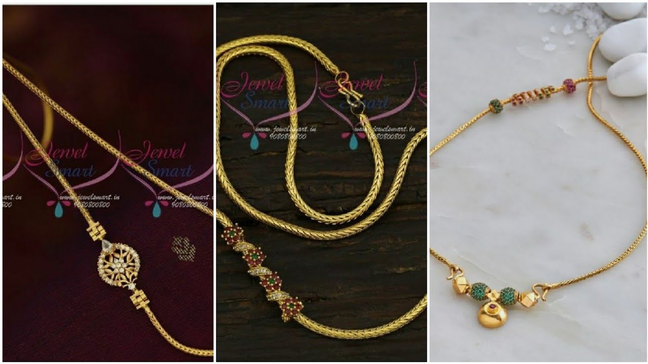 latest mangala suthra designs/trendy gold mangalya chain designs ...