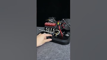 ENKGINEKITOR TOYAN V8 Engine FS-V800WGPC 28cc OHV Gasoline Engine V8 Engine Model Kit