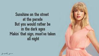 Taylor Swift You Need To Calm Down Lyrics