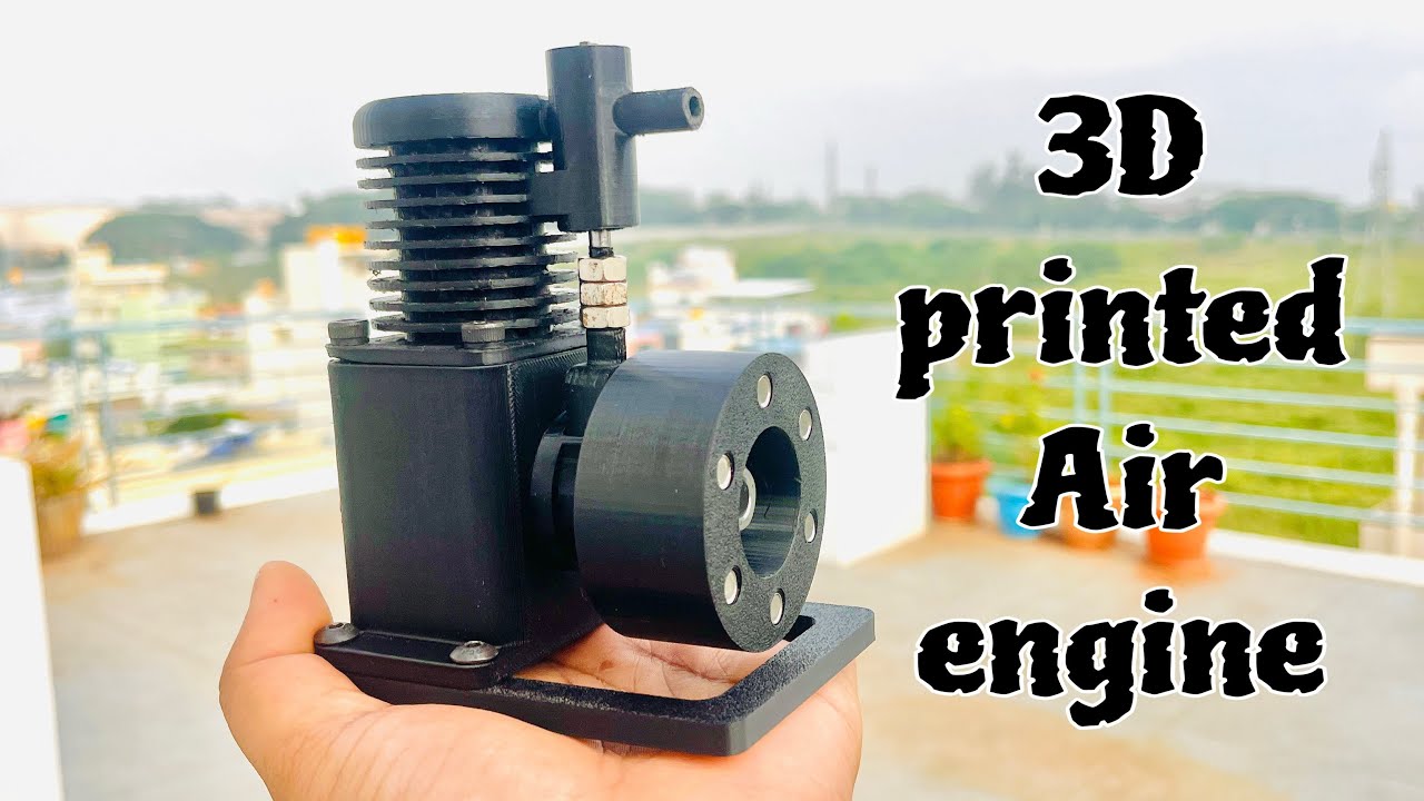 3D printed DIY Air Engine - YouTube