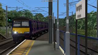 Train Simulator: 2x Class 321 arrives at Manningtree. (Eastbound)