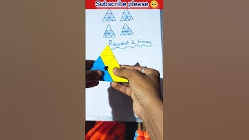 Pyramid cube unsolved pattern 🤔#shorts #rubikscube #trending #viral #2024 @KingofCubers@ManojDey