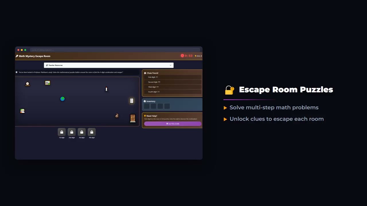 Math Mystery Escape Room | Digital Math Puzzle Game