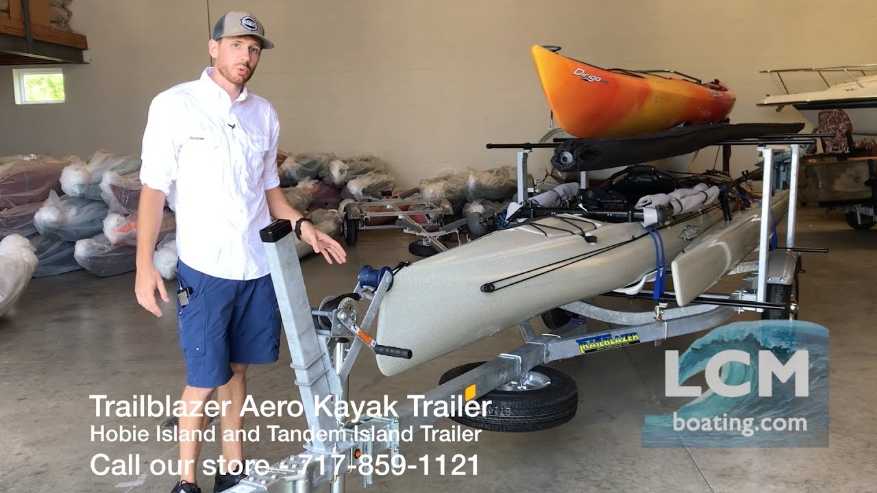 Hobie Adventure Island Trailer Trailblazer Aero Kayak Trailer YouTube