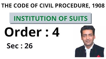 Order 4 CPC | Institution Of Suits | Raja Aamir Abbas Advocate