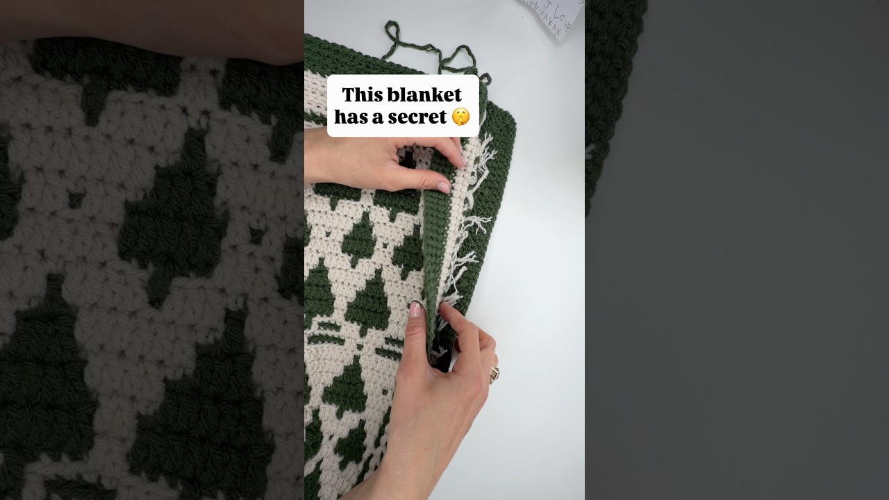 This crochet blanket has a secret 🤫