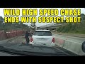 Police Fire Upon Armed Robbery and Carjacking Suspects After Wild High-Speed Chase