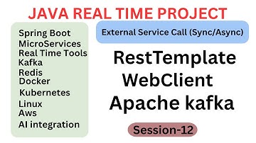 Java Real Time Project | Session 12 | RestTemplate | WebClient | Feign Client | Apache kafka