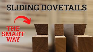 SMART \& EASY WAY for making Sliding Dovetails || Prevent table tops from warping