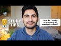 How to study effectively in medical school