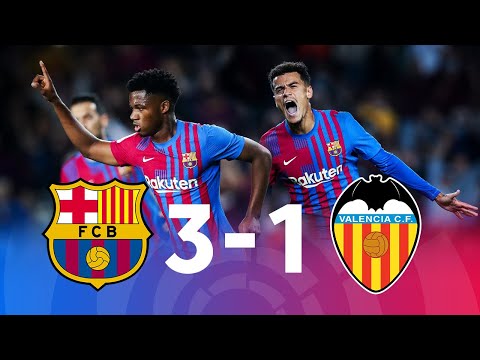 Barcelona vs Valencia [3-1], La Liga 2021/22 - MATCH REVIEW