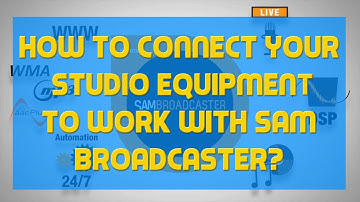 How To Connect The PV6 Mixing Console To Work With SAM Broadcaster - A SAM BROADCASTER TUTORIAL