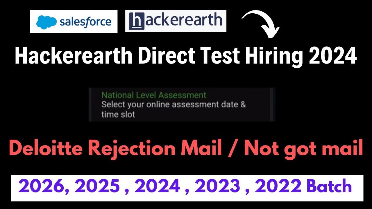Direct Test Hiring 2024 | Deloitte nla | 2025 batch hiring off campus ...