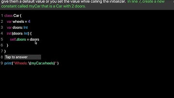 Learn Swift: Create init method for a class (Chapter 14 Lesson 6)