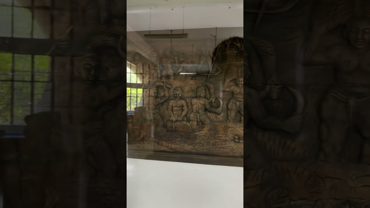 Old sculpture at Khulna Museum #shortsvideo #shortsfeed #sculpture #travel #traditional