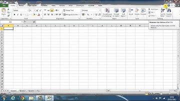 #12 Learn Excel 2010 Series-1 - Minimise and Expand the Ribbon