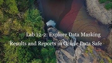 Lab 12-2 Explore Data Masking Results and Reports in Oracle Data Safe