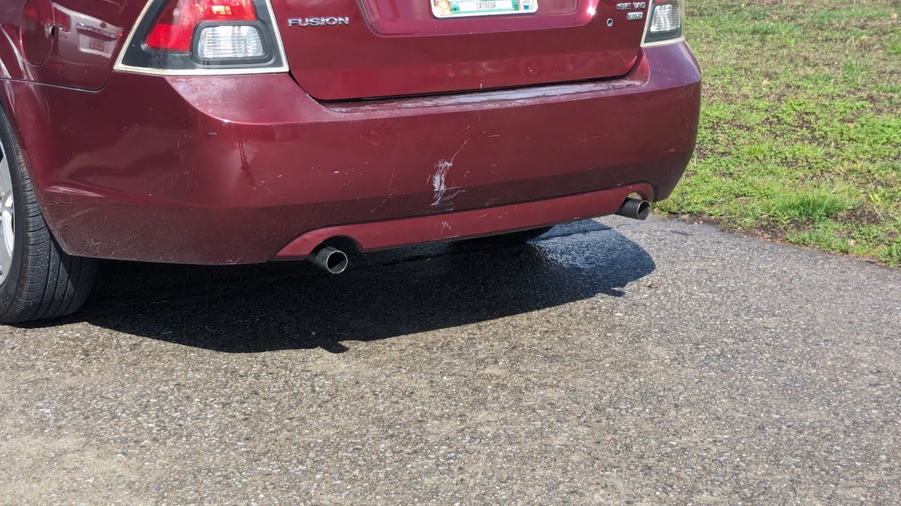 2007 ford fusion V6 muffler delete YouTube