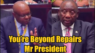 John Hlophe Grilling President Cyril Ramaphosa In A Powerful Speech In Parliament