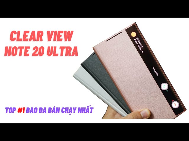 Bao da Clear view Note 20 Ultra / 5G chính hãng siêu đẹp
