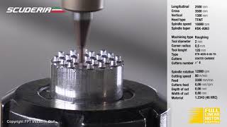 FPT Industrie SpA - SCUDERIA - High speed milling with Ø2 on tool steel