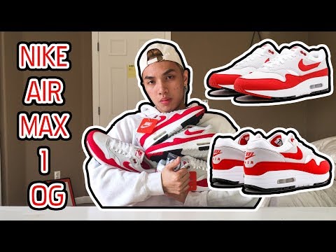 NIKE AIR MAX 1 OG UNIVERSITY RED | UNBOX VÀ REVIEW