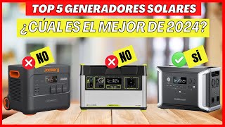 TOP 5 Generadores Solares PORTÁTILES para 2024 ⚡ ¡NO COMPRES sin ver este vídeo!