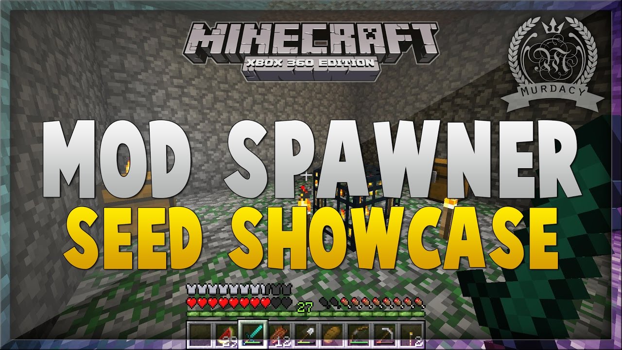 Minecraft Console BEST SEED Mob Spawners TU43 Seed Showcase YouTube