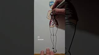 Colouring Penelope Pinup with copic markers.