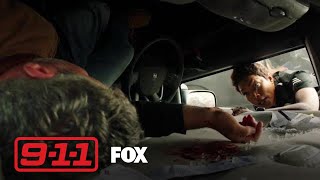 Athena Tries To Help A Man Trapped In His Car | Season 2 Ep. 2 | 9-1-1