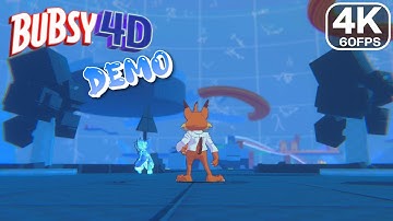 Bubsy 4D FULL DEMO Gameplay Walkthrough [4K 60FPS] - No Commentary