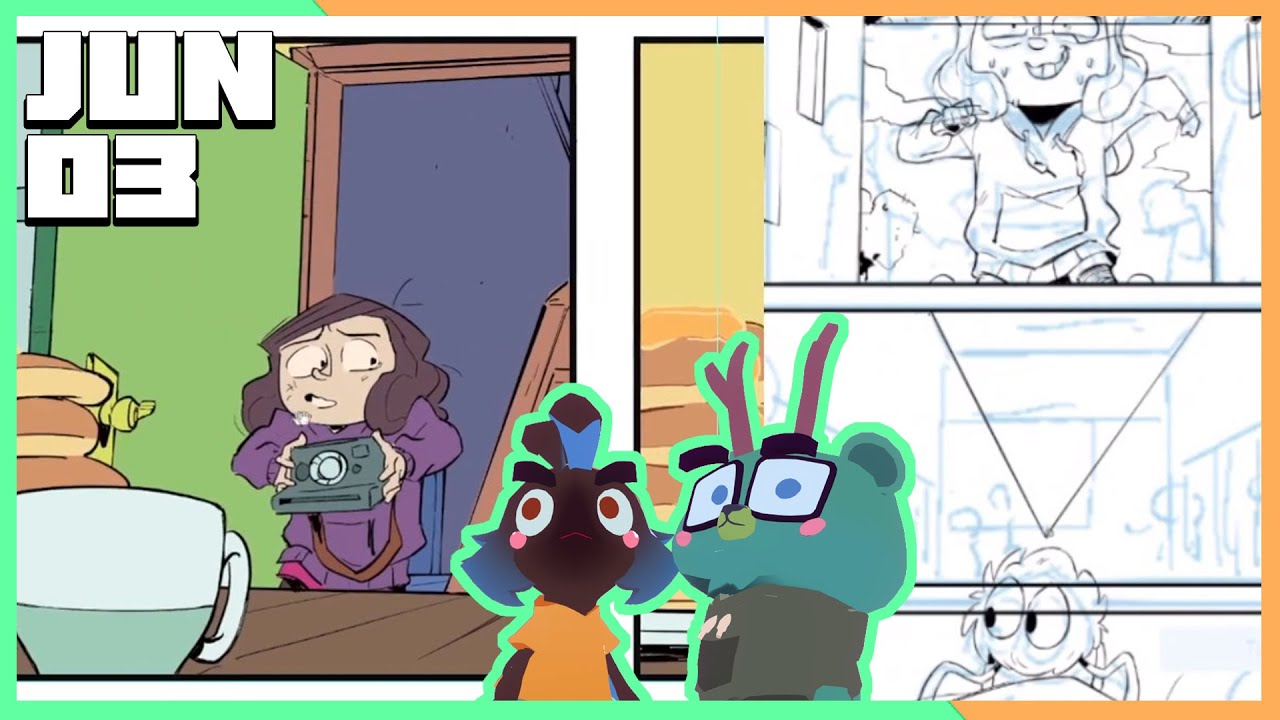 Making our comic The Girl and the Glim !glim