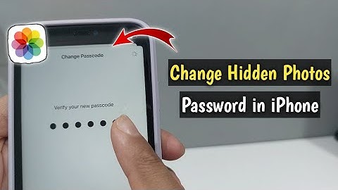 How to Change Hidden Photos Password in iPhone