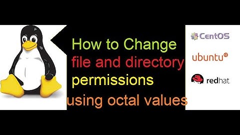 How to change files and directories permissions using octal values in rhel Linux redhat