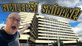 Prasknu po této LUXUSNÍ snídani? | Zvládnu vyměnit baterii v Tesle? | Recenze hotelu Pyramida