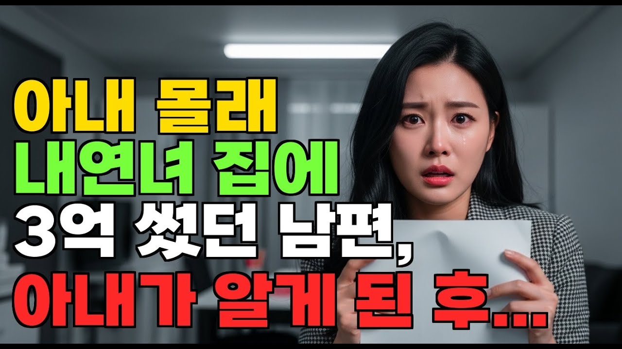 아내 몰래 내연녀 집에 3억 썼던 남편, 아내가 알게 된 후