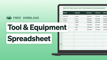 Creating a Tool & Equipment Inventory Spreadsheet (w/ Free Template) | Fleet Management Tools
