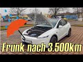 Ist der Frunk im Tesla Model Y Standard nach der ersten Autowäsche nass oder trocken