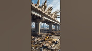 "Massive Flyover Collapses in Seconds | Realistic Disaster Scene" #aivideo #collapse #bridgecollapse