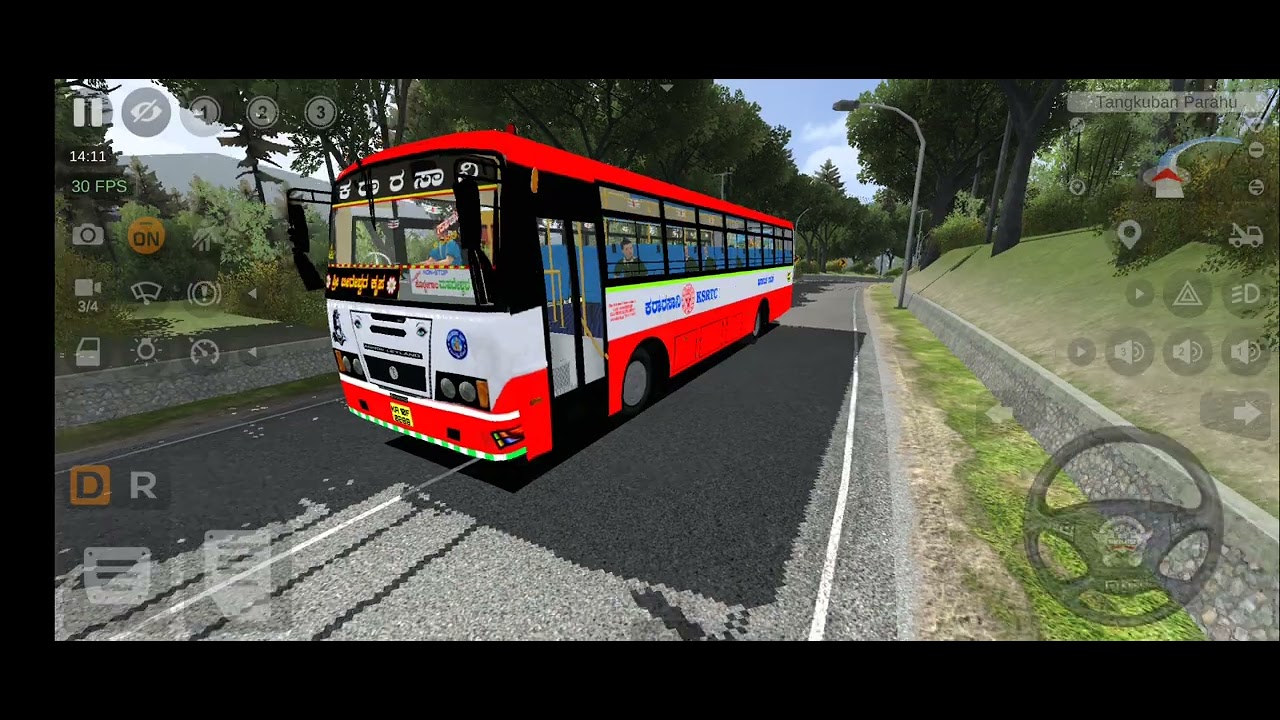 Ksrtc bus in rain #ksrtcbus #ksrtc #bus #bussimulatorindonesia #automobile #travel 