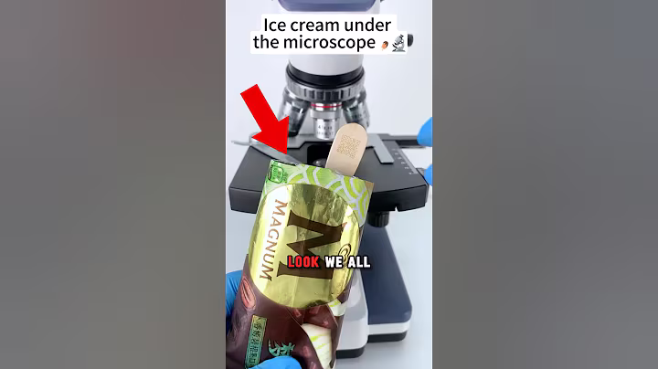 CHOCOLATE ICE CREAM under a microscope😱🔬