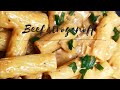 Beef stroganoff recipe || Quick and easy dinner