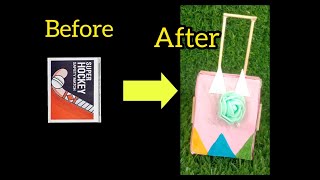 How to make mini unicorn trolley bag from matchbox// Diy suitcase from matchbox// Diy miniature bag