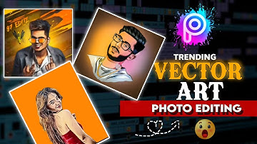Picsart Portrait Cartoon Photo Editing Tutorial 2025 || Vector portrait || portrait image editing